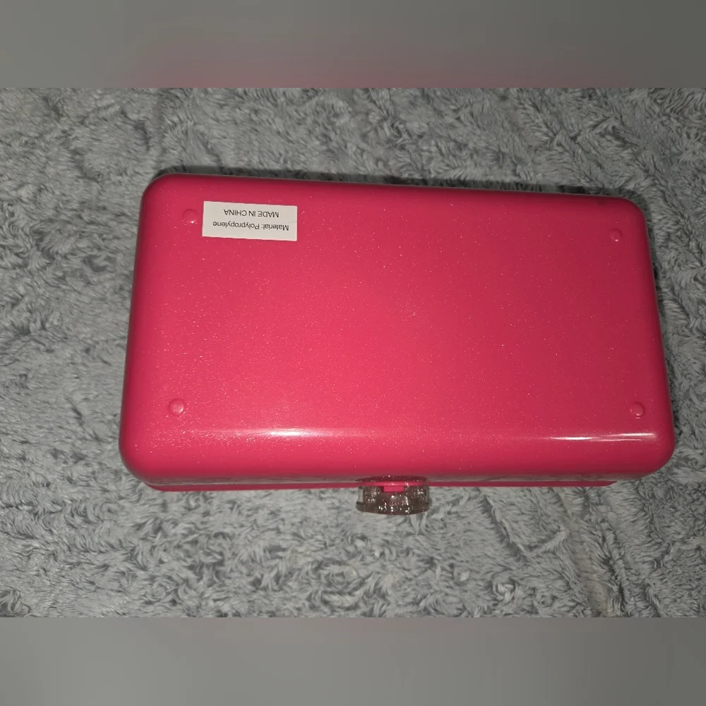 Caboodles Pink Two-Tone Glitter Cosmetic Case